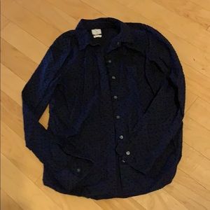 Gap navy button down shirt